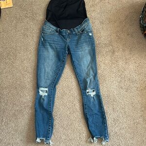 Abercrombie super skinny ankle maternity jeans